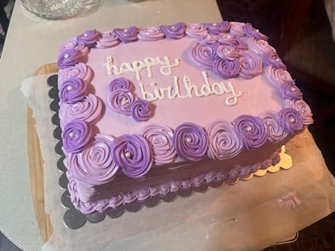 Lavender birthday sheet